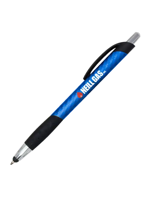 Sunray Blue Stylus Pen - Black Ink w/Neill Gas Logo