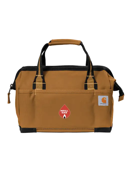 Carhartt Foundry Series 14” Brown Tool Bag w/Neill Gas Logo