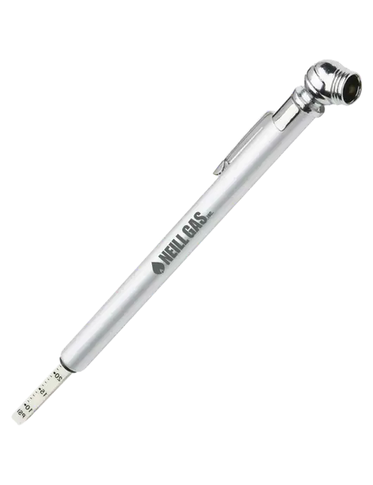 Quick View Silver Tire Gauge w/Neill Gas Logo