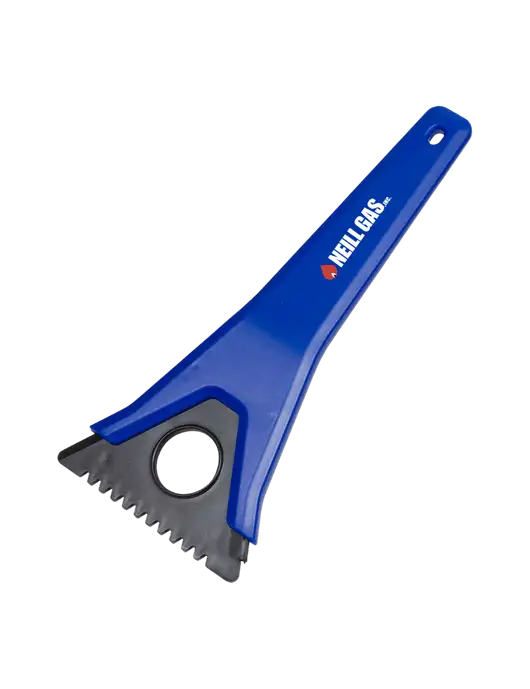 TriBlade Blue Windshield Scraper w/Neill Gas Logo