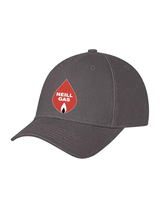 Medium Dark Grey Structured Soft Snap Closure Hook & Loop Cap w/Neill Gas Logo