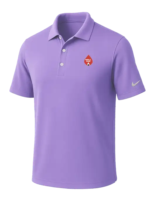 NIKE Light Purple Dri-Fit Micro Pique Polo w/Neill Gas Logo