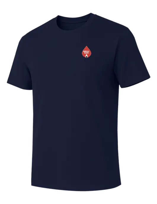 Allmade Dark Navy Organic Cotton Tee w/Neill Gas Logo