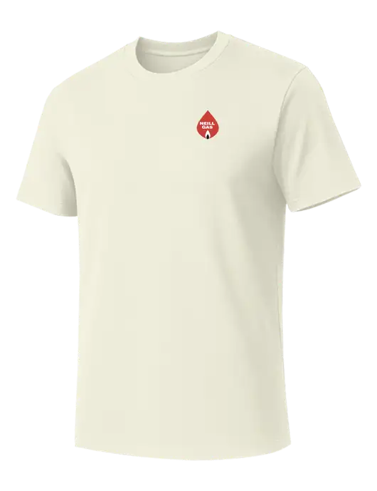 Allmade White Sand Organic Cotton Tee w/Neill Gas Logo