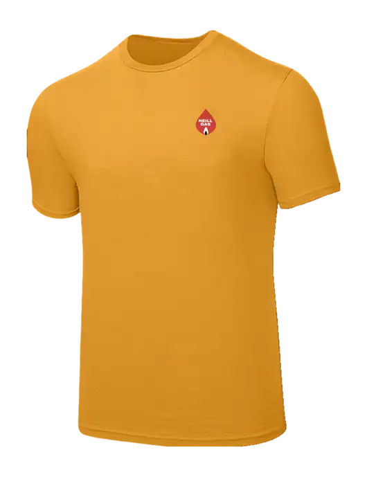Seriously Soft Yellow Gold T-Shirt w/Neill Gas Logo