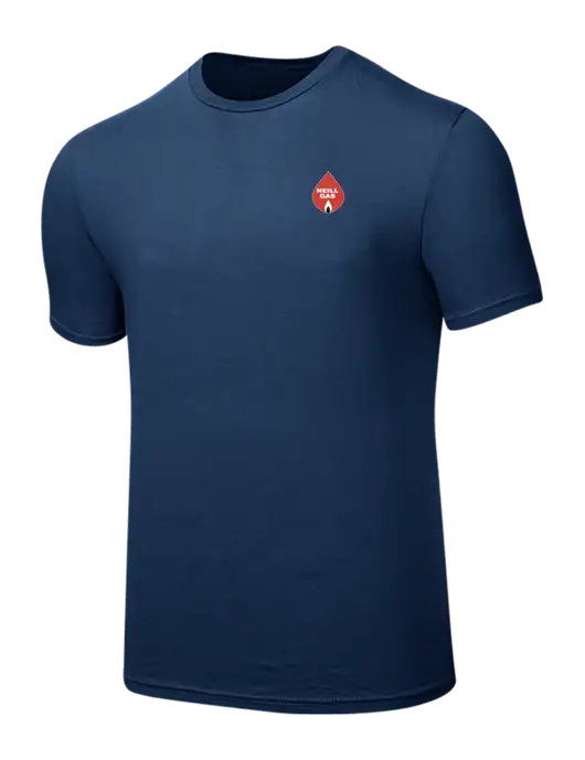 Seriously Soft Deep Slate Blue T-Shirt w/Neill Gas Logo