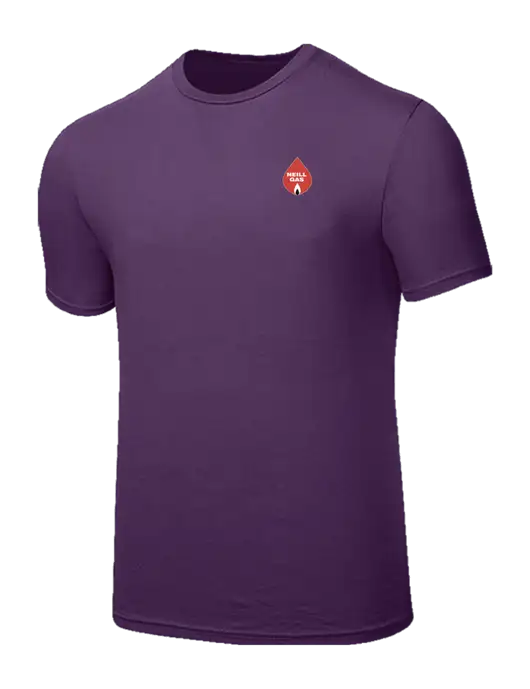 Seriously Soft Eggplant Purple T-Shirt w/Neill Gas Logo