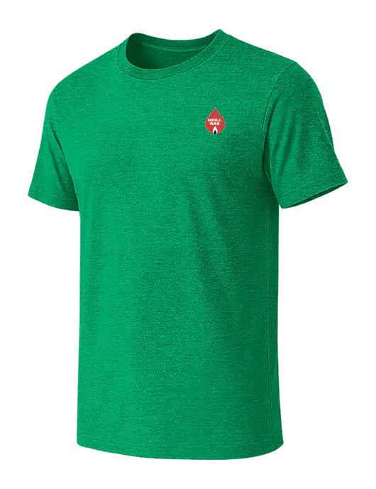 BELLA+CANVAS Heather Kelly Green CVC Short Sleeve Tee w/Neill Gas Logo