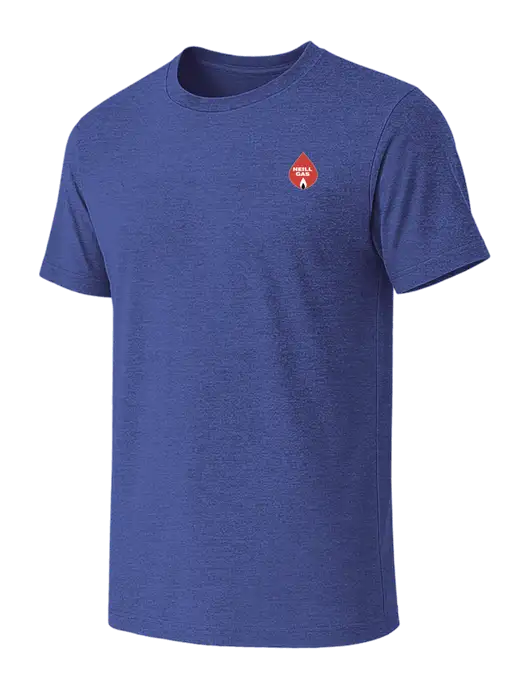 BELLA+CANVAS Heather Royal CVC Short Sleeve Tee w/Neill Gas Logo