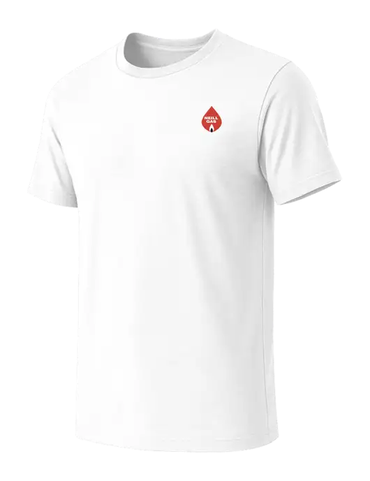 BELLA+CANVAS White Blend CVC Short Sleeve Tee w/Neill Gas Logo