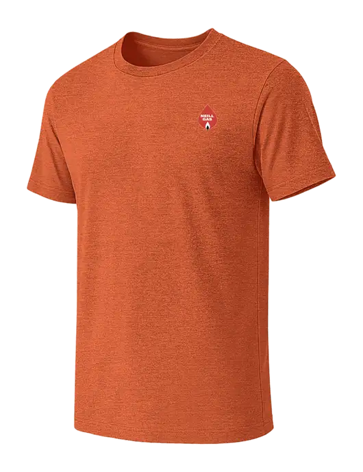 BELLA+CANVAS Heather Orange CVC Short Sleeve Tee w/Neill Gas Logo