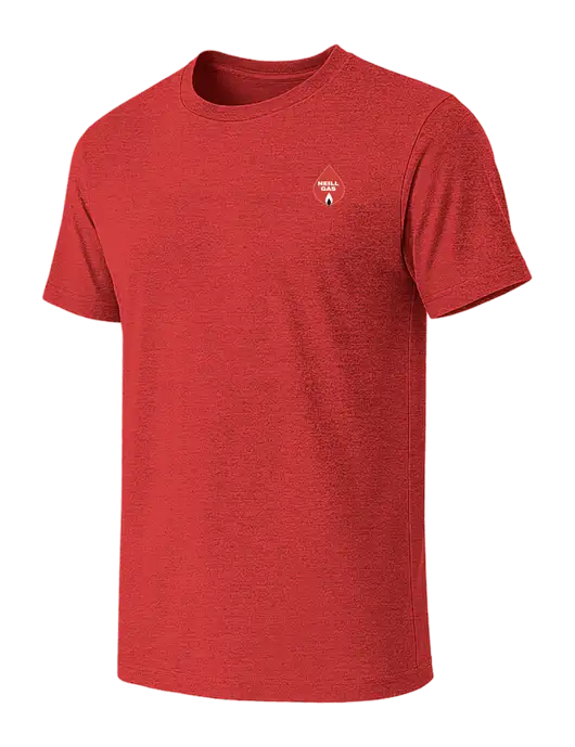 BELLA+CANVAS Heather Red CVC Short Sleeve Tee w/Neill Gas Logo