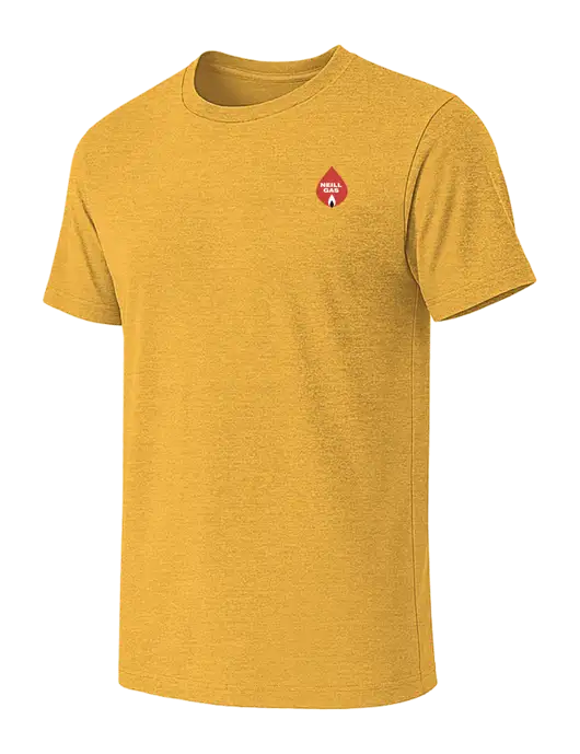 BELLA+CANVAS Heather Yellow Gold CVC Short Sleeve Tee w/Neill Gas Logo