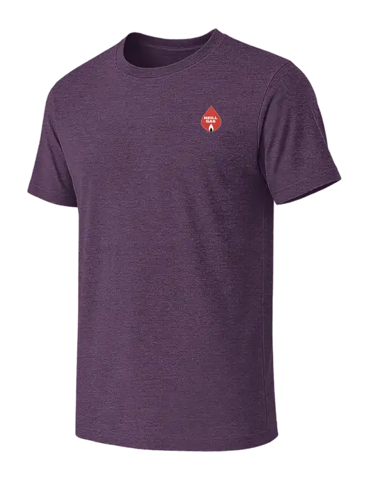 BELLA+CANVAS Heather Purple CVC Short Sleeve Tee w/Neill Gas Logo