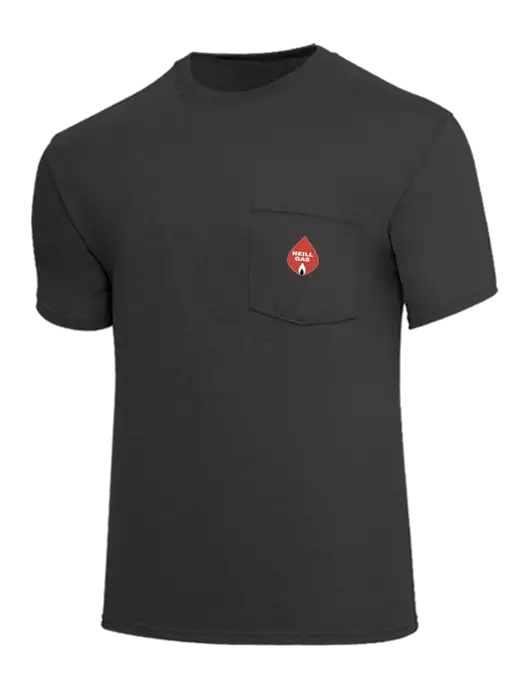 Core Blend Charcoal Grey Pocket T-Shirt w/Neill Gas Logo