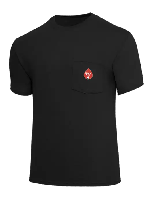 Core Blend Black Pocket T-Shirt w/Neill Gas Logo