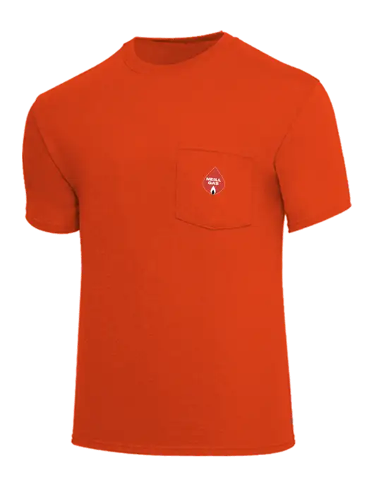 Core Blend Dark Orange Pocket T-Shirt w/Neill Gas Logo