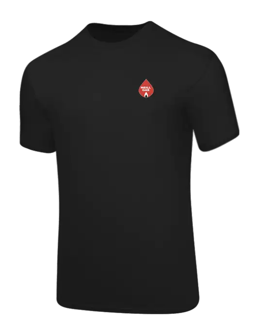 Core Blend Black T-Shirt w/Neill Gas Logo