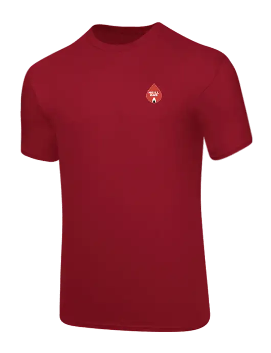 Core Blend Red T-Shirt w/Neill Gas Logo