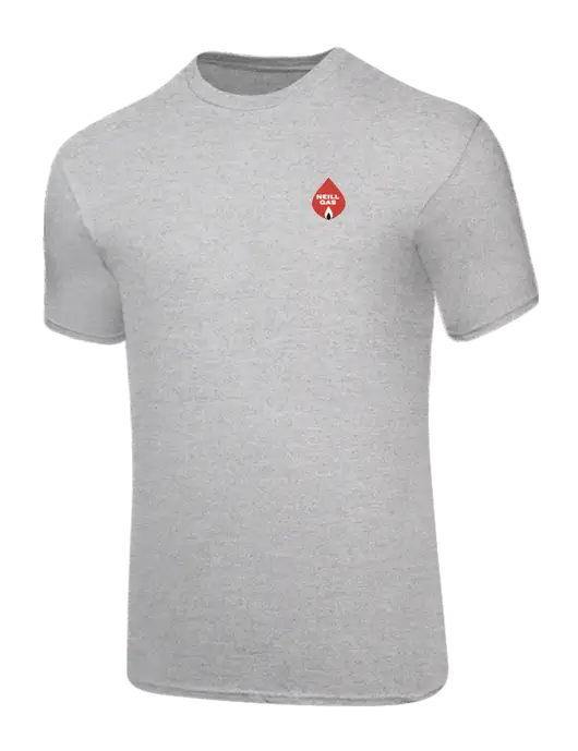 Core Blend Light Grey Heather T-Shirt w/Neill Gas Logo