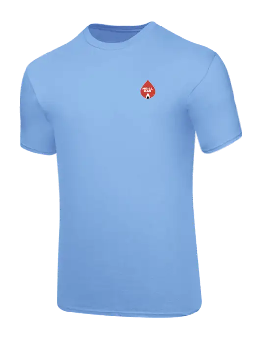 Core Blend Light Blue T-Shirt w/Neill Gas Logo