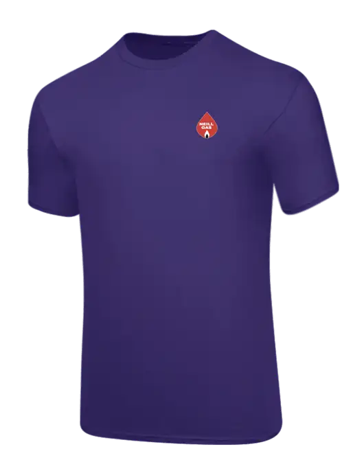 Core Blend Purple T-Shirt w/Neill Gas Logo