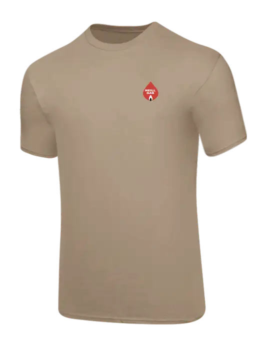 Core Blend Dark Tan T-Shirt w/Neill Gas Logo