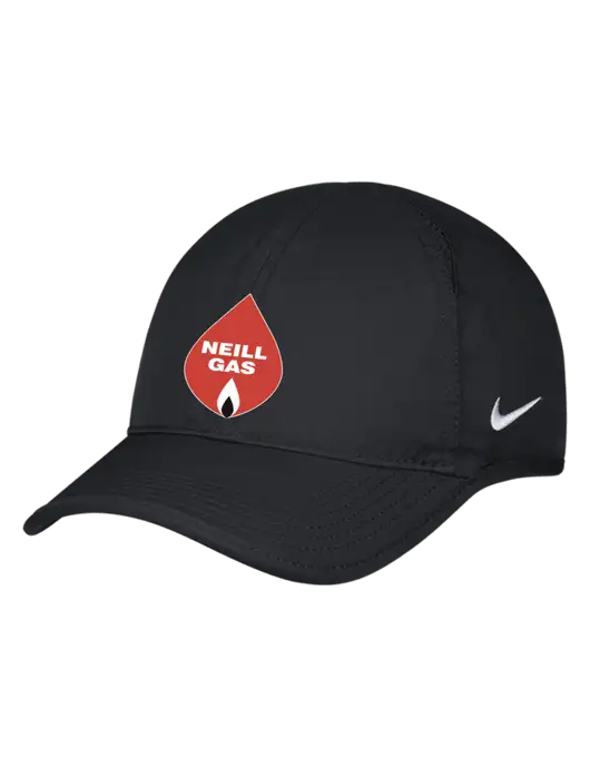 Nike Black Featherlight Cap w/Neill Gas Logo