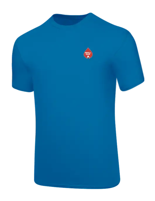 Core Blend Sapphire Blue T-Shirt w/Neill Gas Logo