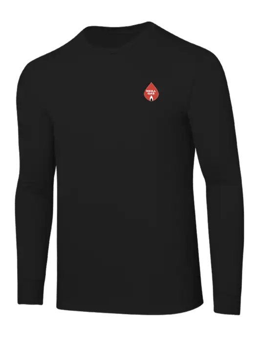 Core Blend Black Long Sleeve Tee w/Neill Gas Logo