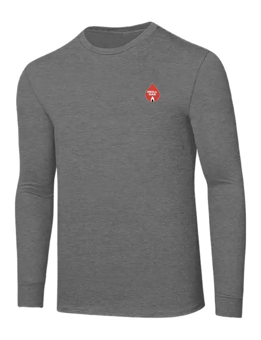 Core Blend Medium Grey Heather Long Sleeve Tee w/Neill Gas Logo