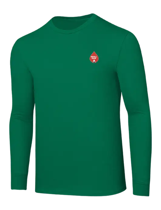 Core Blend Kelly Green Long Sleeve Tee w/Neill Gas Logo