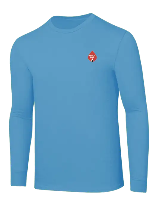 Core Blend Light Sapphire Blue Long Sleeve Tee w/Neill Gas Logo