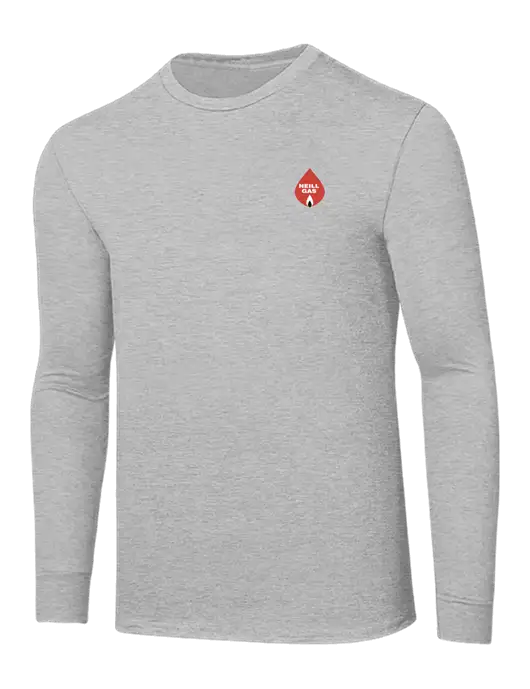 Core Blend Light Grey Heather Long Sleeve Tee w/Neill Gas Logo
