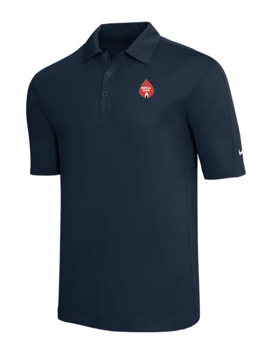 Nike Navy Tech Sport Dri-FIT Polo w/Neill Gas Logo
