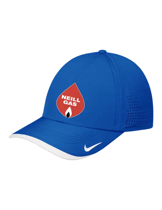 Nike Royal/White Dri-FIT Perforated Performance Cap w/Neill Gas Logo