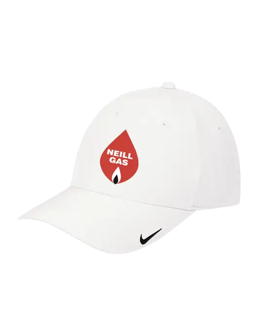 Nike White Dri-FIT Legacy Cap w/Neill Gas Logo