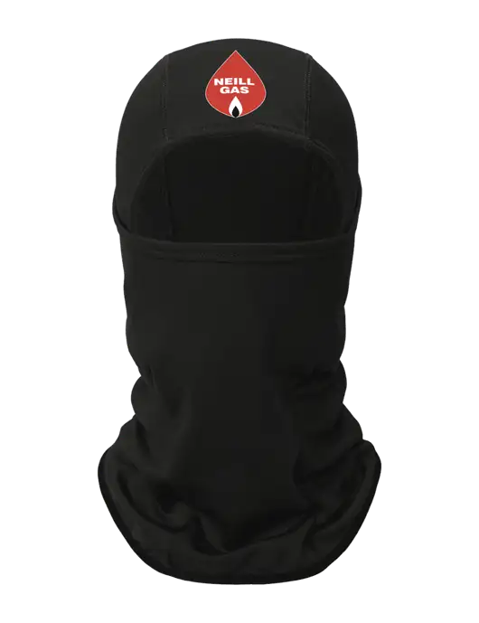 Black CornerStone Smooth Fleece Face Mask w/Neill Gas Logo