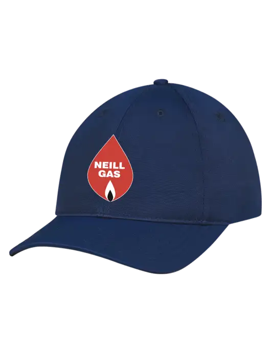 Navy Nylon Twill Performance Cap w/Neill Gas Logo