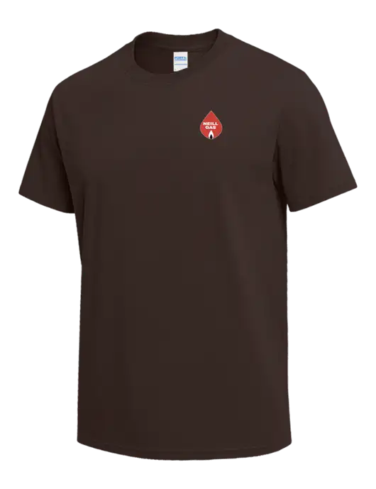 Brown Heavyweight 6.1 oz T-Shirt w/Neill Gas Logo