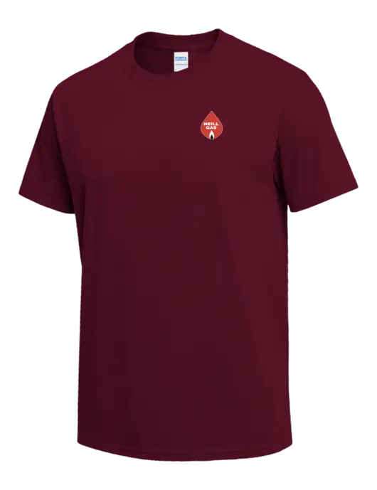 Cardinal Heavyweight 6.1 oz T-Shirt w/Neill Gas Logo