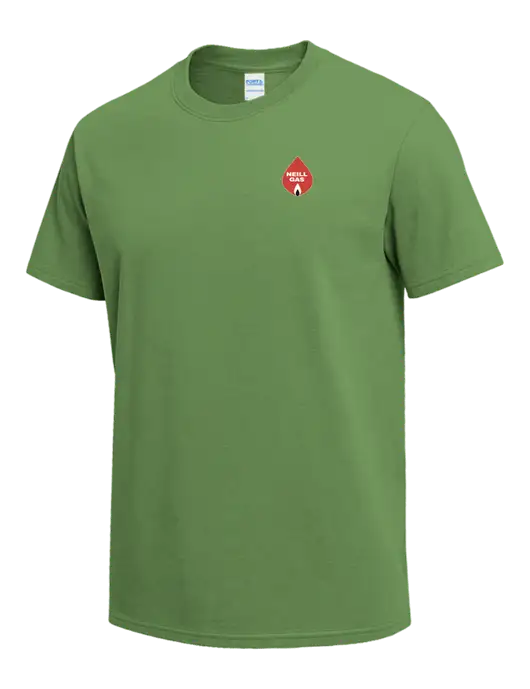 Light Kelly Green Heavyweight 6.1 oz T-Shirt w/Neill Gas Logo