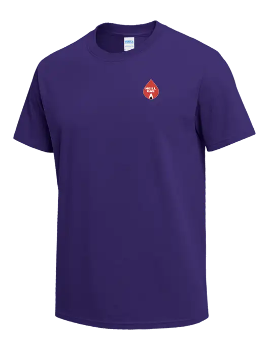Purple Heavyweight 6.1 oz T-Shirt w/Neill Gas Logo