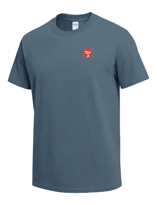 Slate Blue Heavyweight 6.1 oz T-Shirt w/Neill Gas Logo