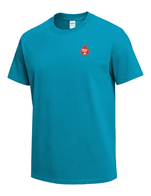 Sapphire Blue Heavyweight 6.1 oz T-Shirt w/Neill Gas Logo