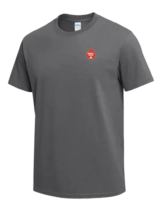 Medium Grey Heavyweight 6.1 oz T-Shirt w/Neill Gas Logo