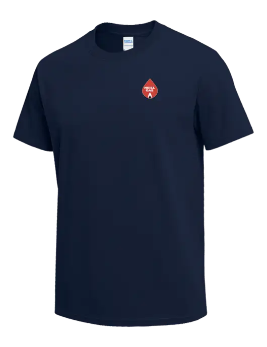Navy Heavyweight 6.1 oz T-Shirt w/Neill Gas Logo