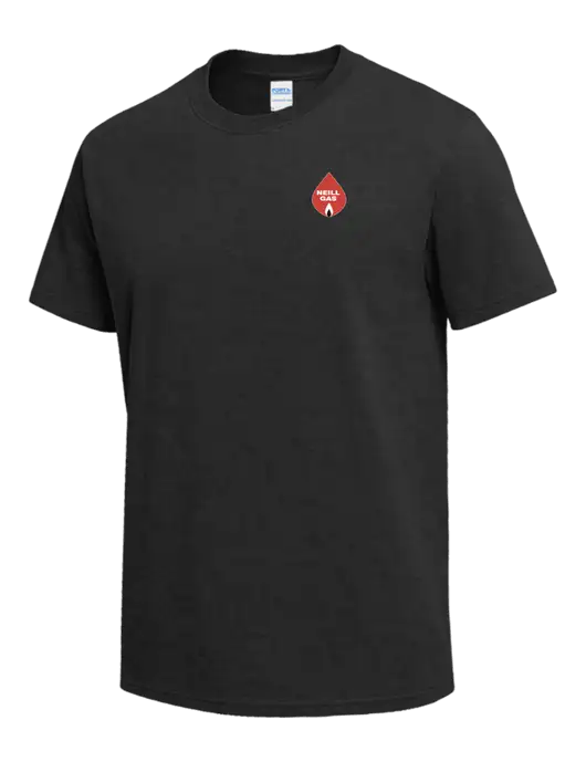 Dark Grey Heather Heavyweight 6.1 oz T-Shirt w/Neill Gas Logo
