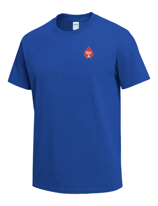 Dark Royal Heavyweight 6.1 oz T-Shirt w/Neill Gas Logo