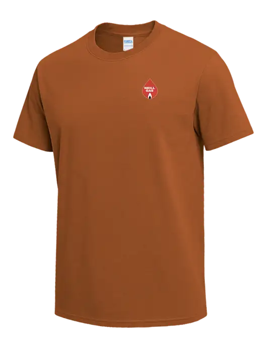 Burnt Orange Heavyweight 6.1 oz T-Shirt w/Neill Gas Logo